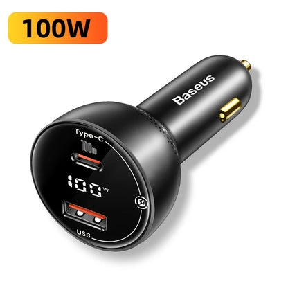 Baseus Laptop 140W Car Charger USB Type C