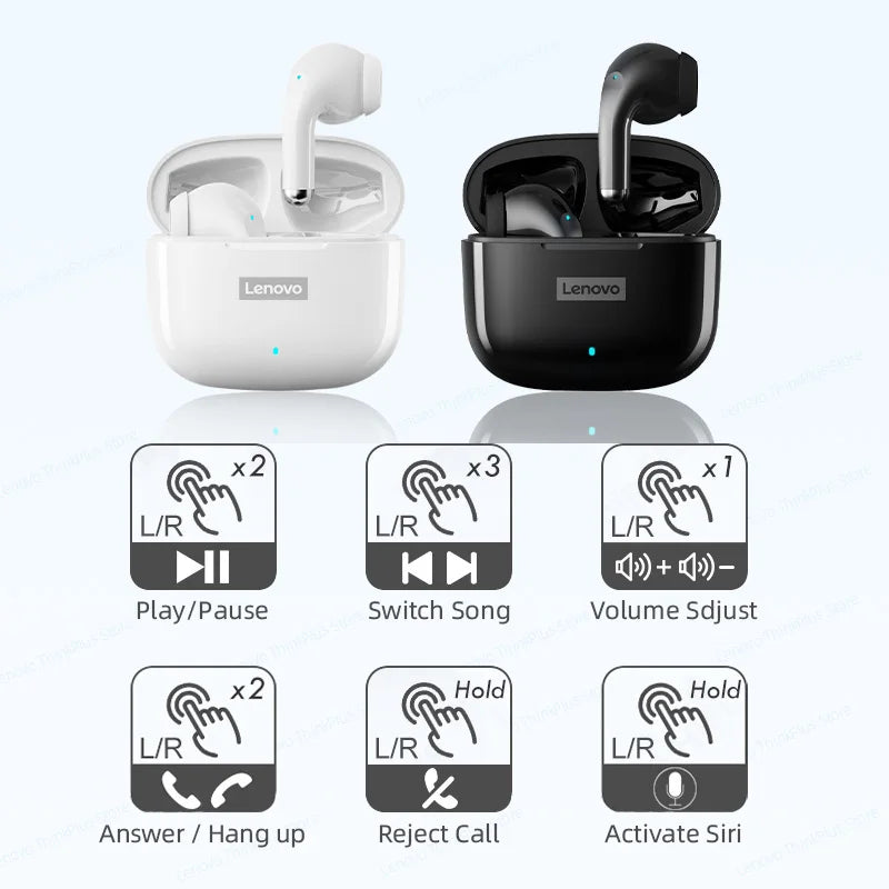 Lenovo Earphones Wireless Noise Reduction