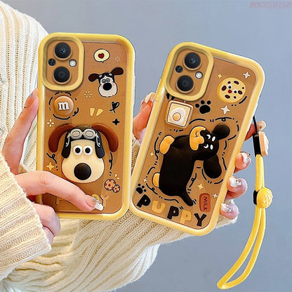 Strawberry Bear Strap Case For iPhone