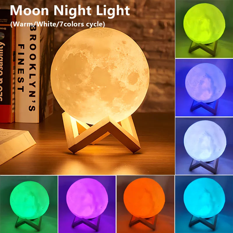 Moon Night Light LED Galaxy