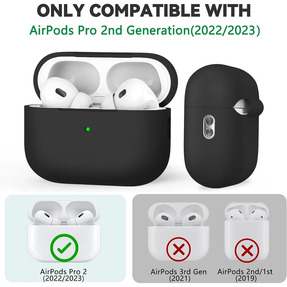 Silicone Case for AirPod Pro 1/2 with Cleaner Kit