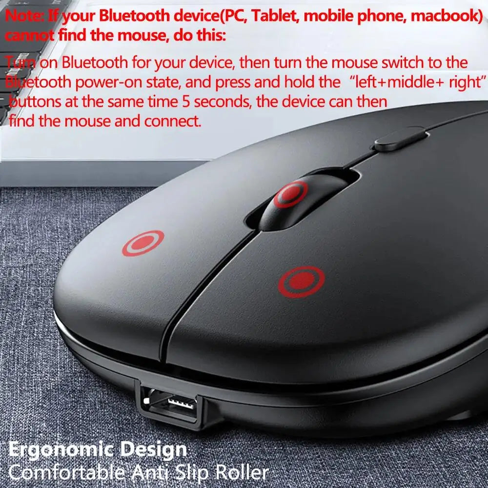 Bluetooth Wireless Rechargeable Mouse