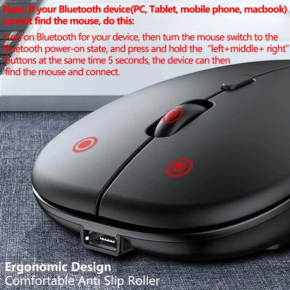 Bluetooth Wireless Rechargeable Mouse