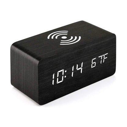Wireless Charging Digital Clock with Temperature