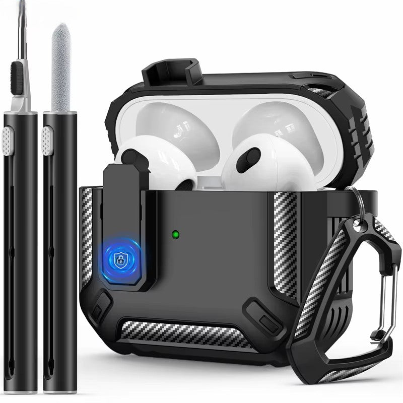 Carbon fiber case for AirPods 3 with Cleaner Kit